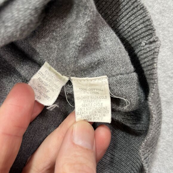 BKE Sweater Mens XL Gray Argyle Geometric Elastic Waist Cotton Pullover - Picture 5 of 7